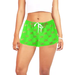 EXCELLENCE SKUNKGLD Women's All Over Print Relaxed Shorts