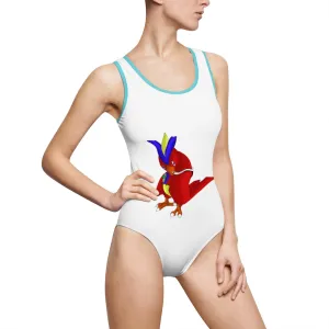 Faulkoneir Women's Classic One-Piece Swimsuit
