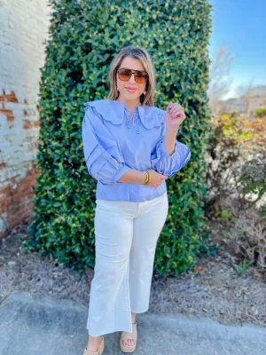 Figure It Out Collar Top