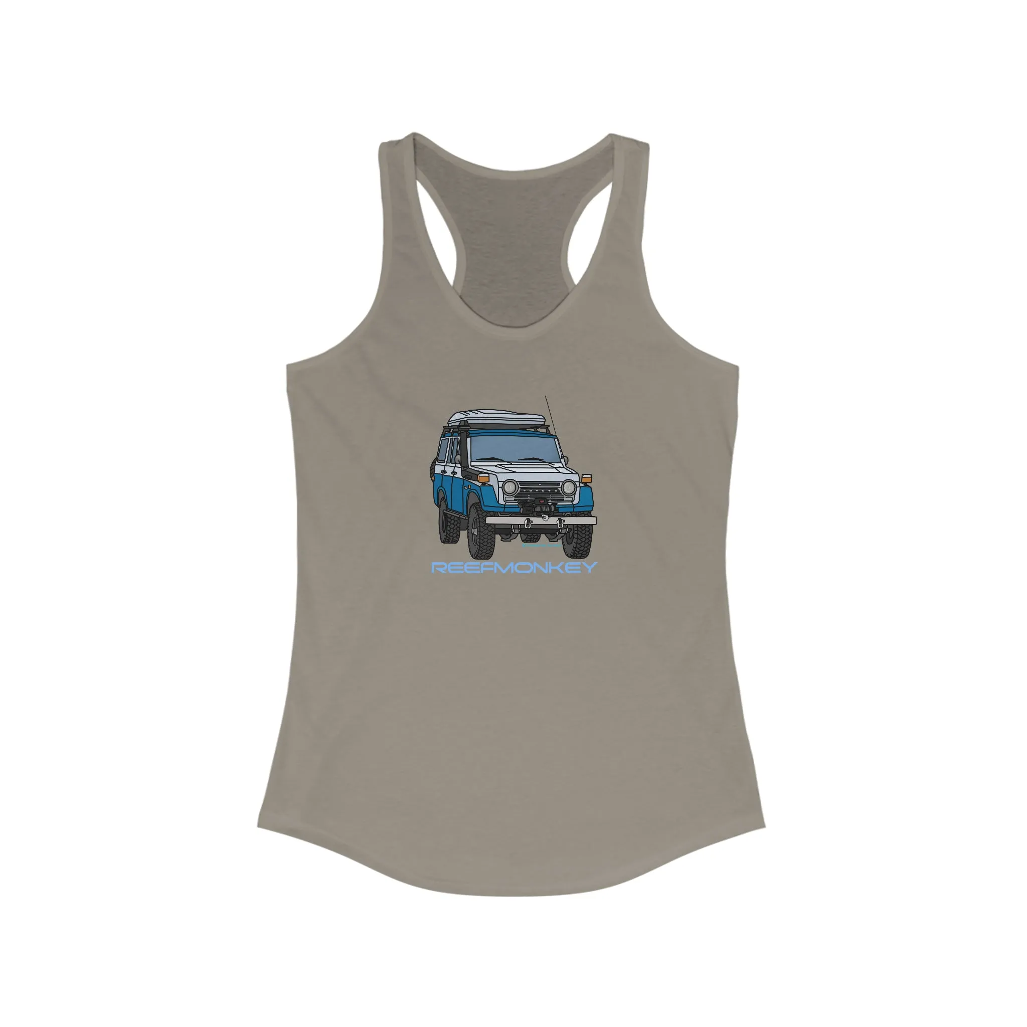 FJ55 Womens Land Cruiser Tank Top - Reefmonkey Artist Chris Marshall
