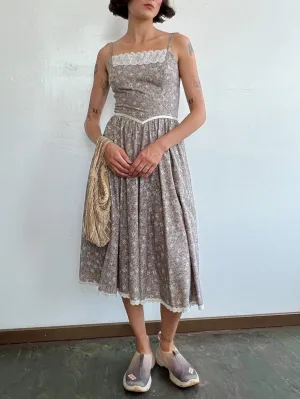 Floral   Lace Prairie Sundress (S)