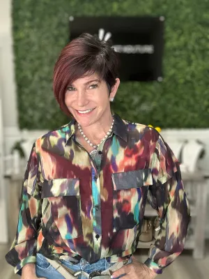 Georgette Button Down Blouse