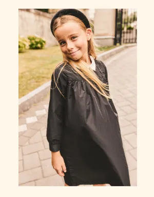 Girls Taffeta Collared Dress