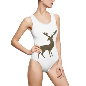 Golden Deer Women's Classic One-Piece Swimsuit