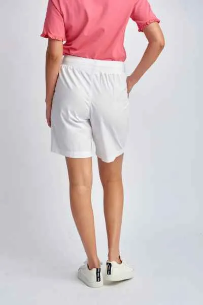 Goondiwindi Cotton - Relaxed Cotton Shorts - White - Womens Fashion