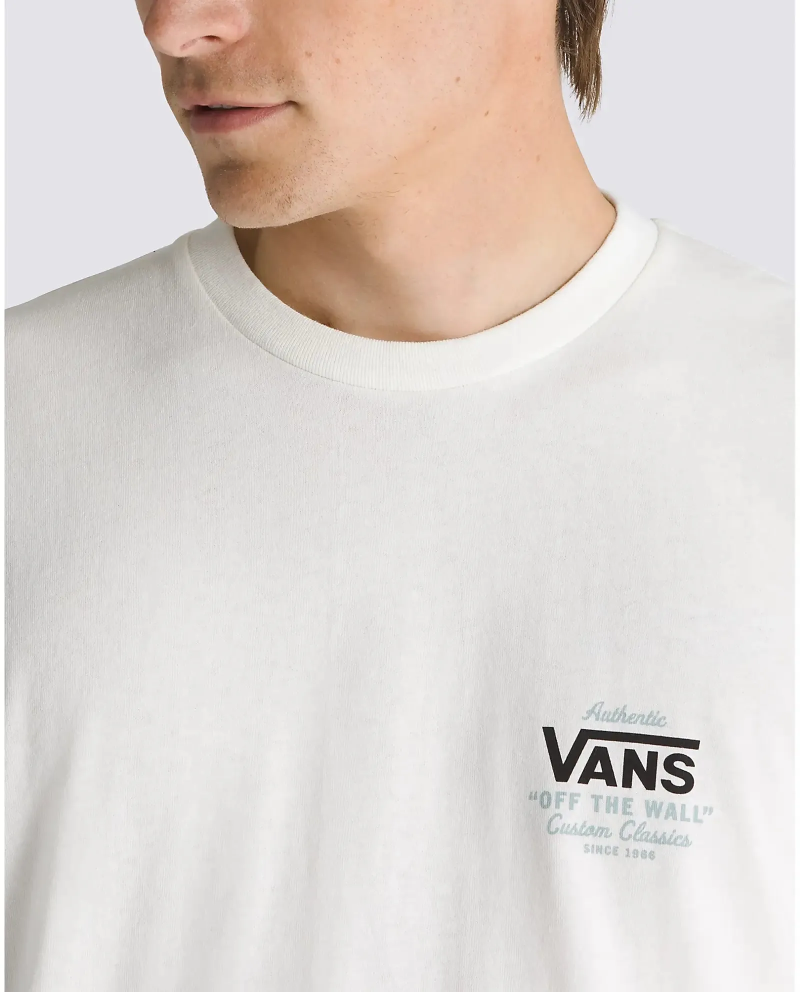 Holder T-shirt in Marshmallow & Frost Grey