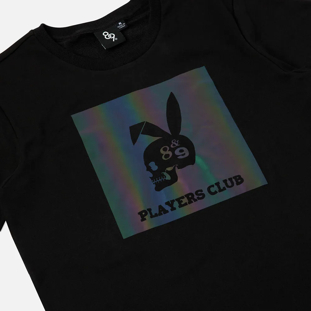 Iridescent Terry T Shirt Black