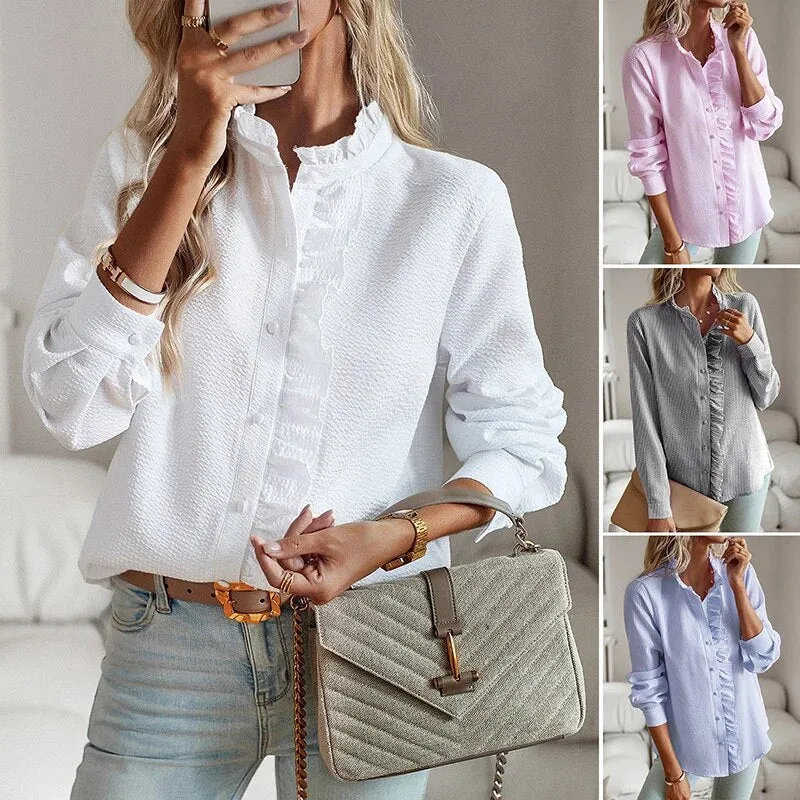 Julie-Anne™ - Elegant Polo Blouse