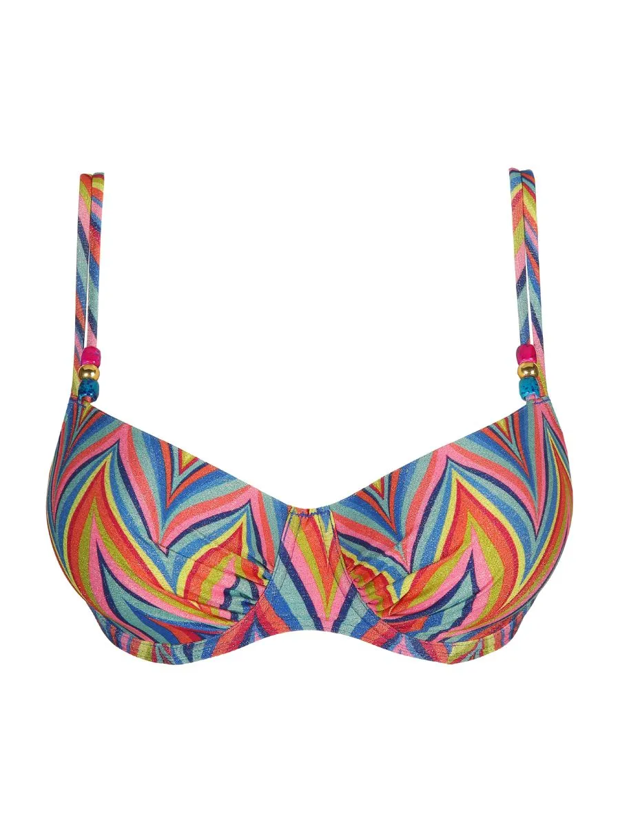 Kea Balcony Bikini Top - Rainbow Paradise