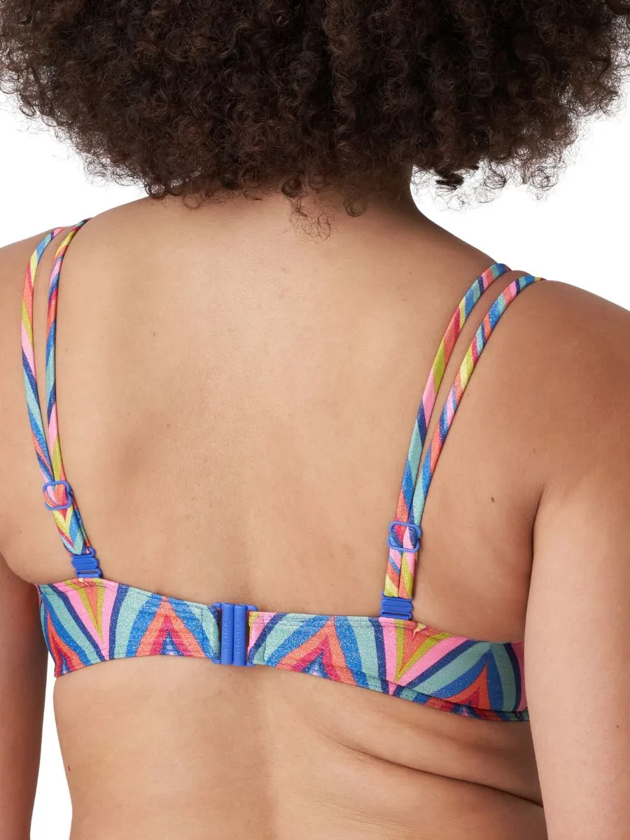 Kea Balcony Bikini Top - Rainbow Paradise