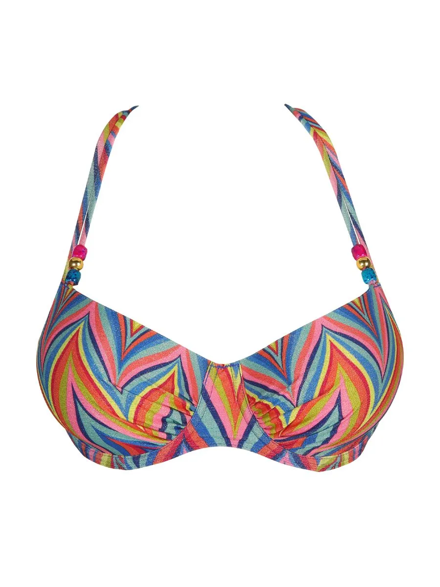 Kea Balcony Bikini Top - Rainbow Paradise