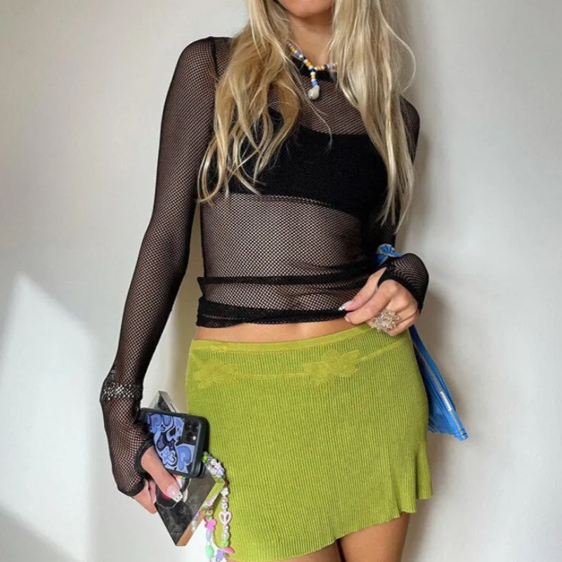 Knitted Casual Long Sleeve Top