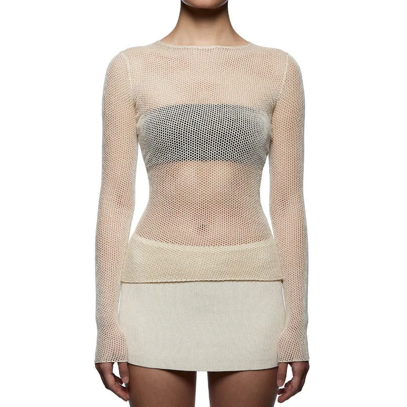 Knitted Casual Long Sleeve Top