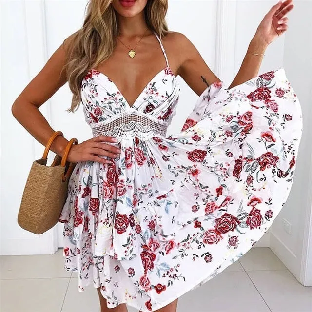 Lace Print  Cover Up