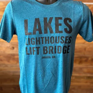 Lakes, Lighthouses, Lift Bridge T-Shirt