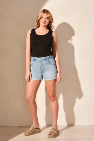Limitless Stretch Wide Leg Jeans Short