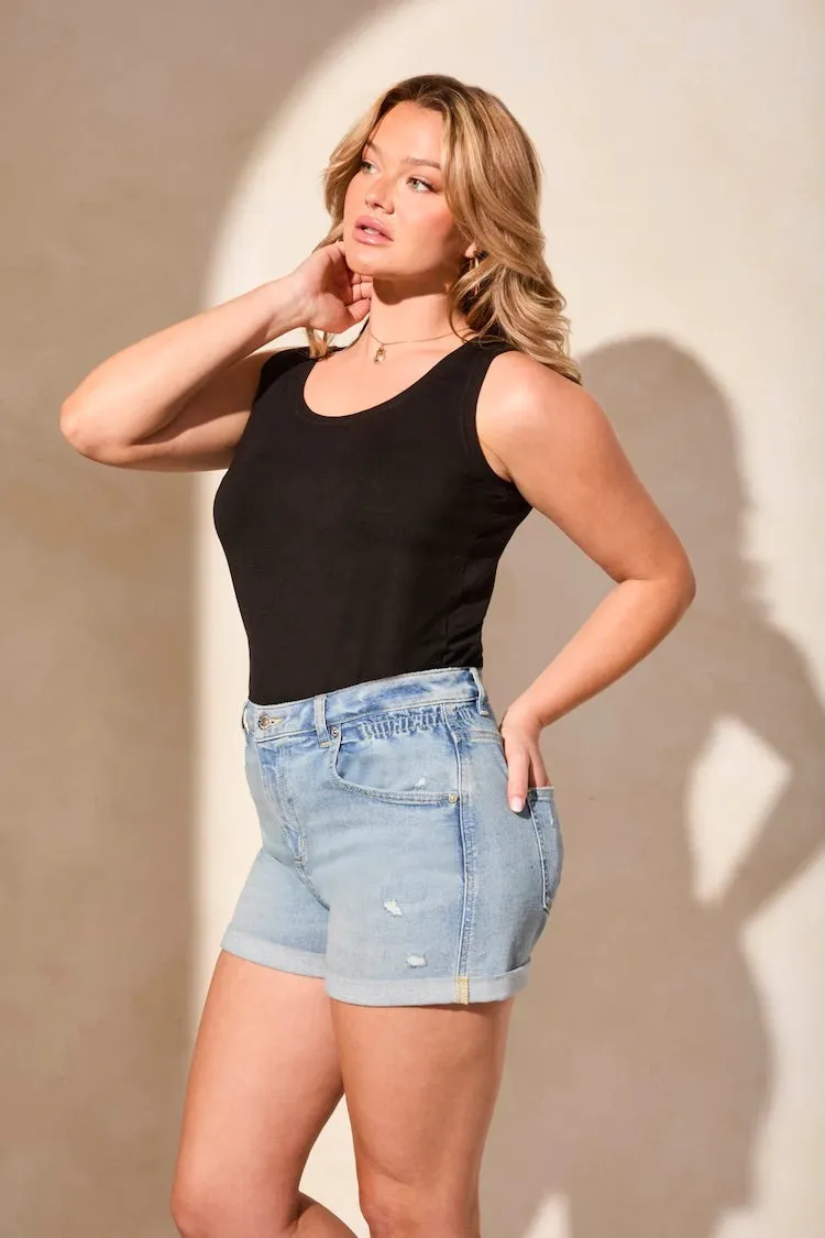 Limitless Stretch Wide Leg Jeans Short
