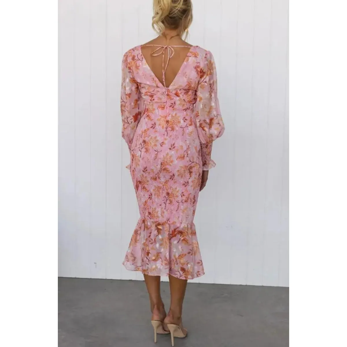 Lindy™ | Floral Print Midi Dress