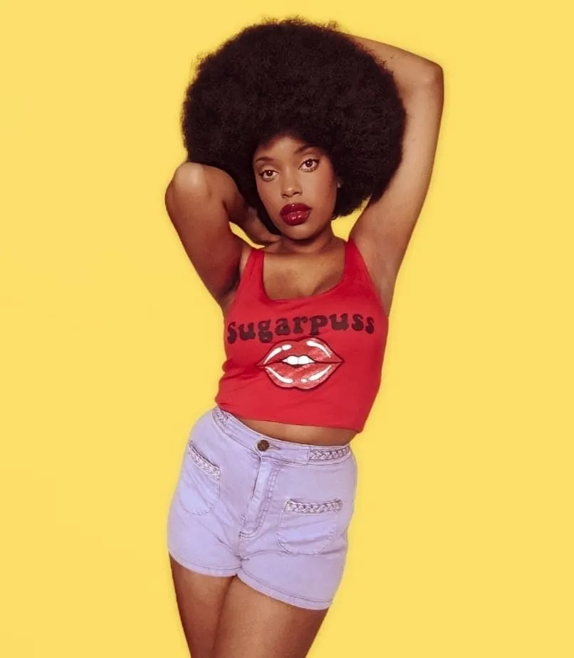 Lips Tank in Red with Red Lips