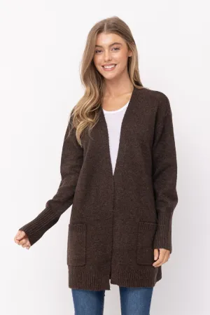 Long Road Ahead Brown Long Sleeve Cardigan