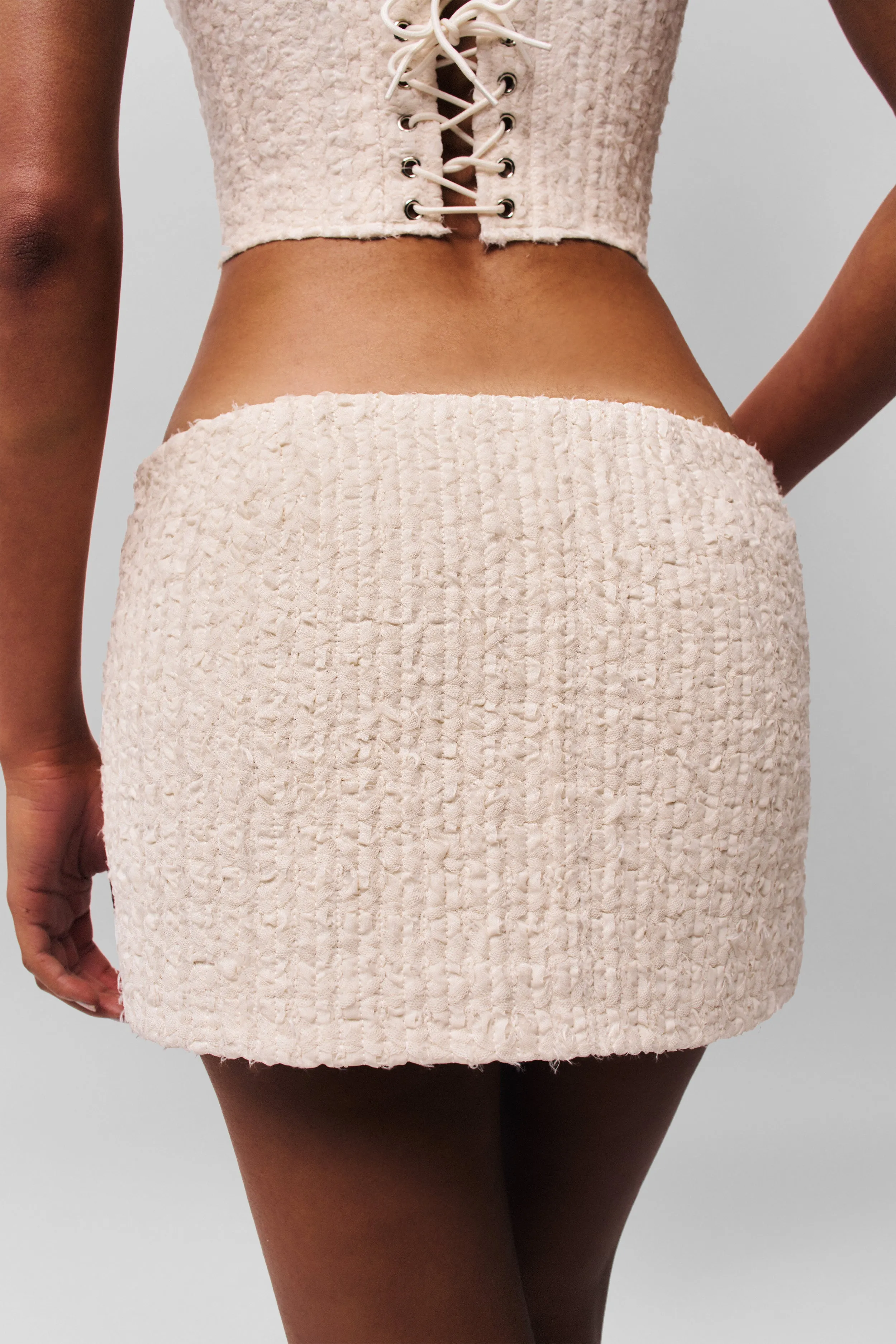 Lourders Chiffon Mini Skirt