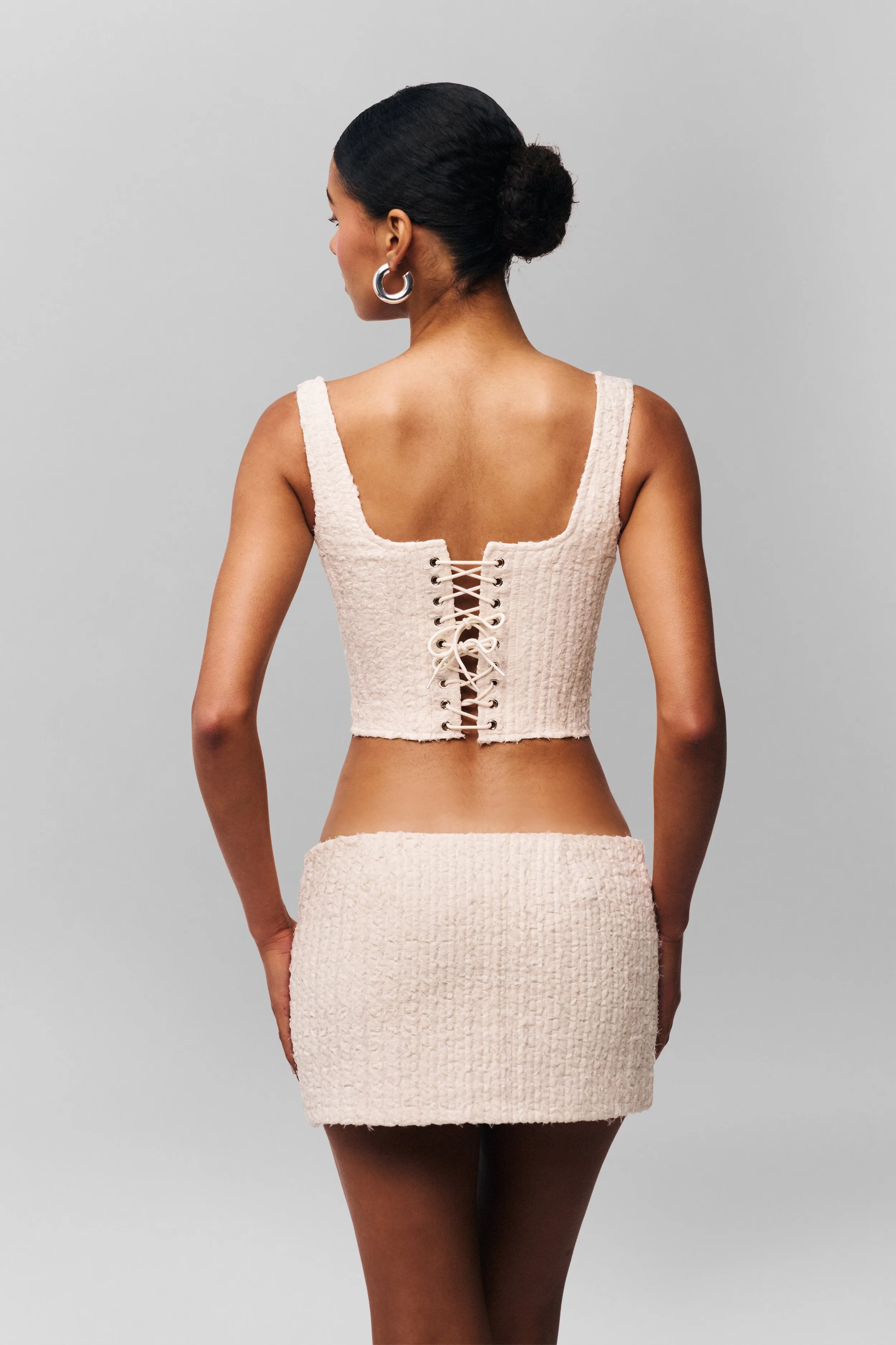 Lourders Chiffon Mini Skirt