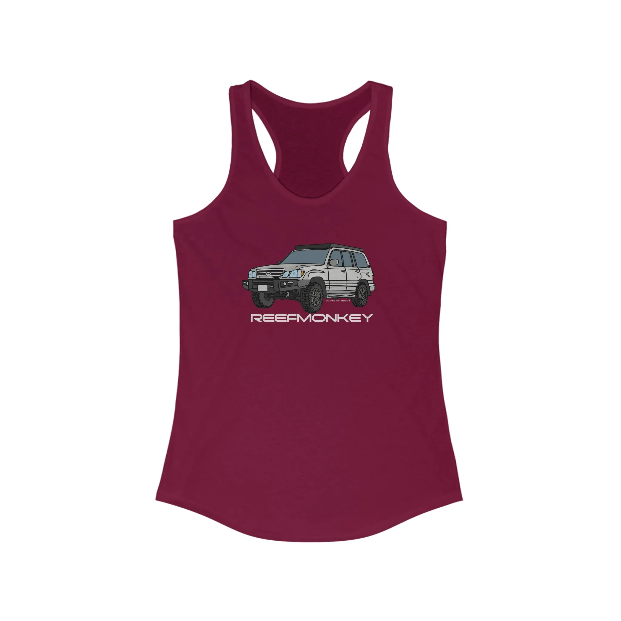 LX470 Lexus 470 Womens Land Cruiser Tank Top - Reefmonkey Artist Chris Marshall