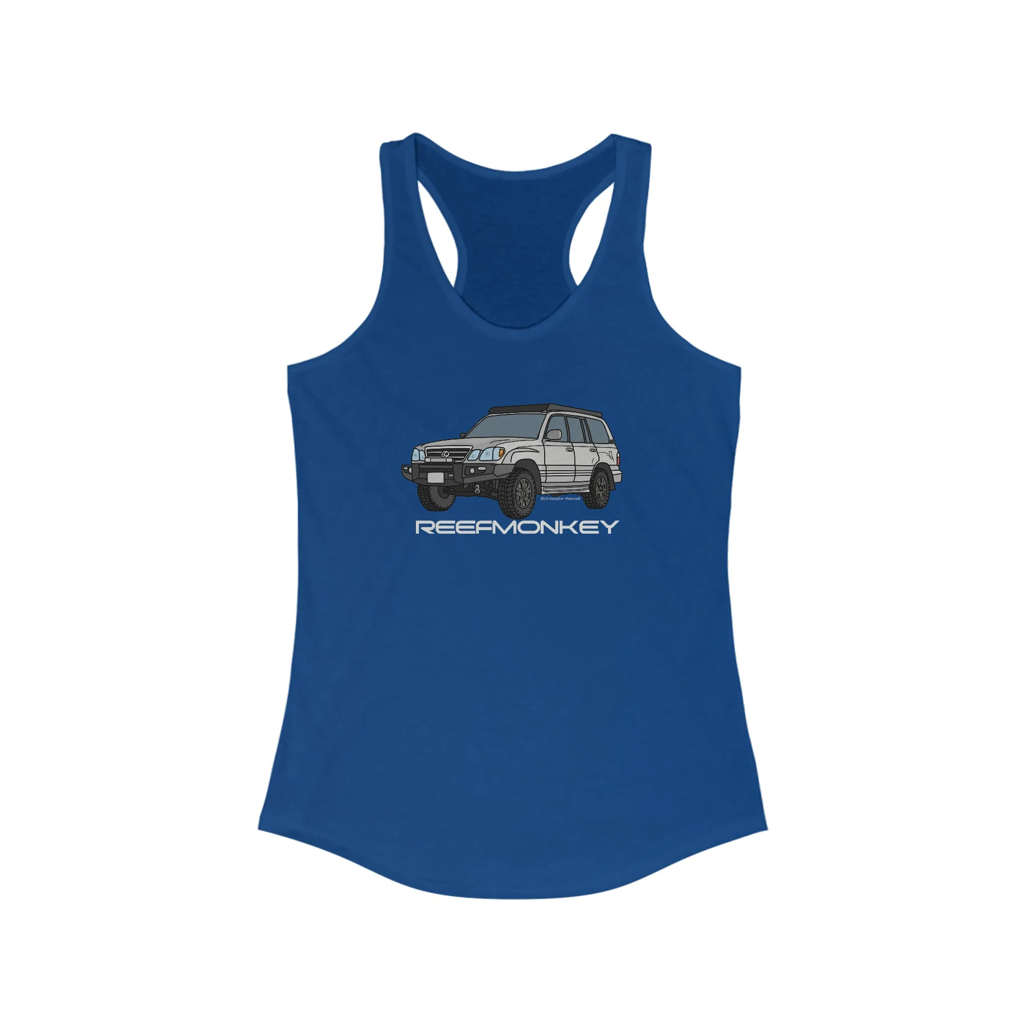 LX470 Lexus 470 Womens Land Cruiser Tank Top - Reefmonkey Artist Chris Marshall