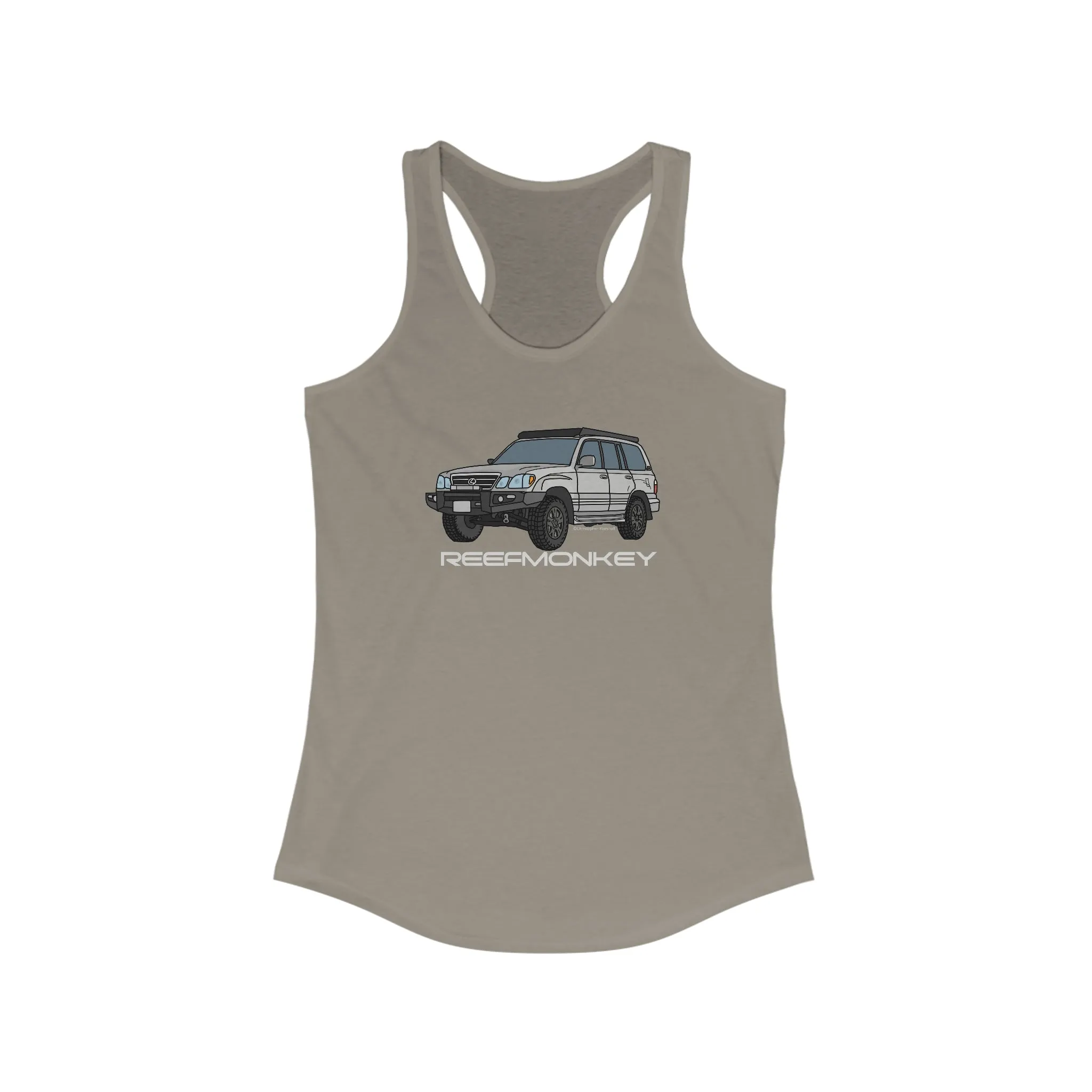 LX470 Lexus 470 Womens Land Cruiser Tank Top - Reefmonkey Artist Chris Marshall