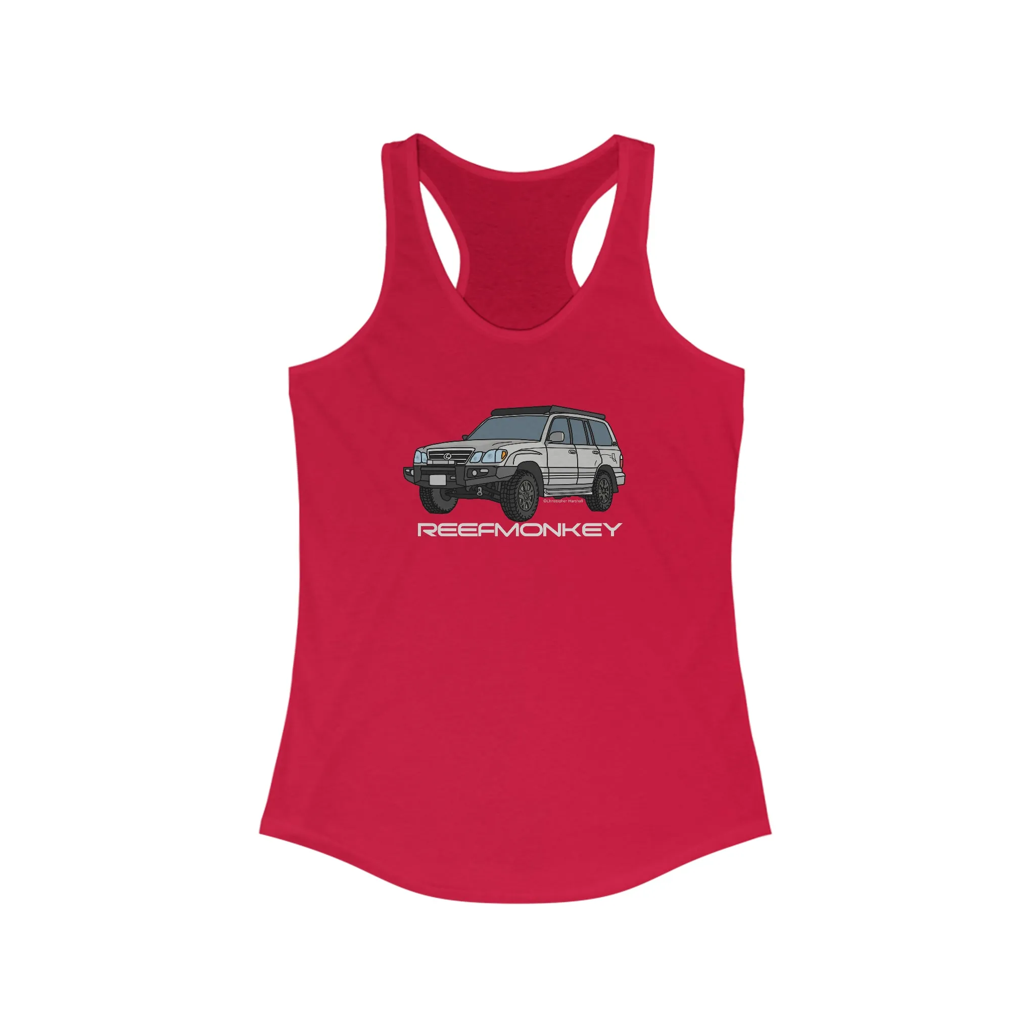 LX470 Lexus 470 Womens Land Cruiser Tank Top - Reefmonkey Artist Chris Marshall