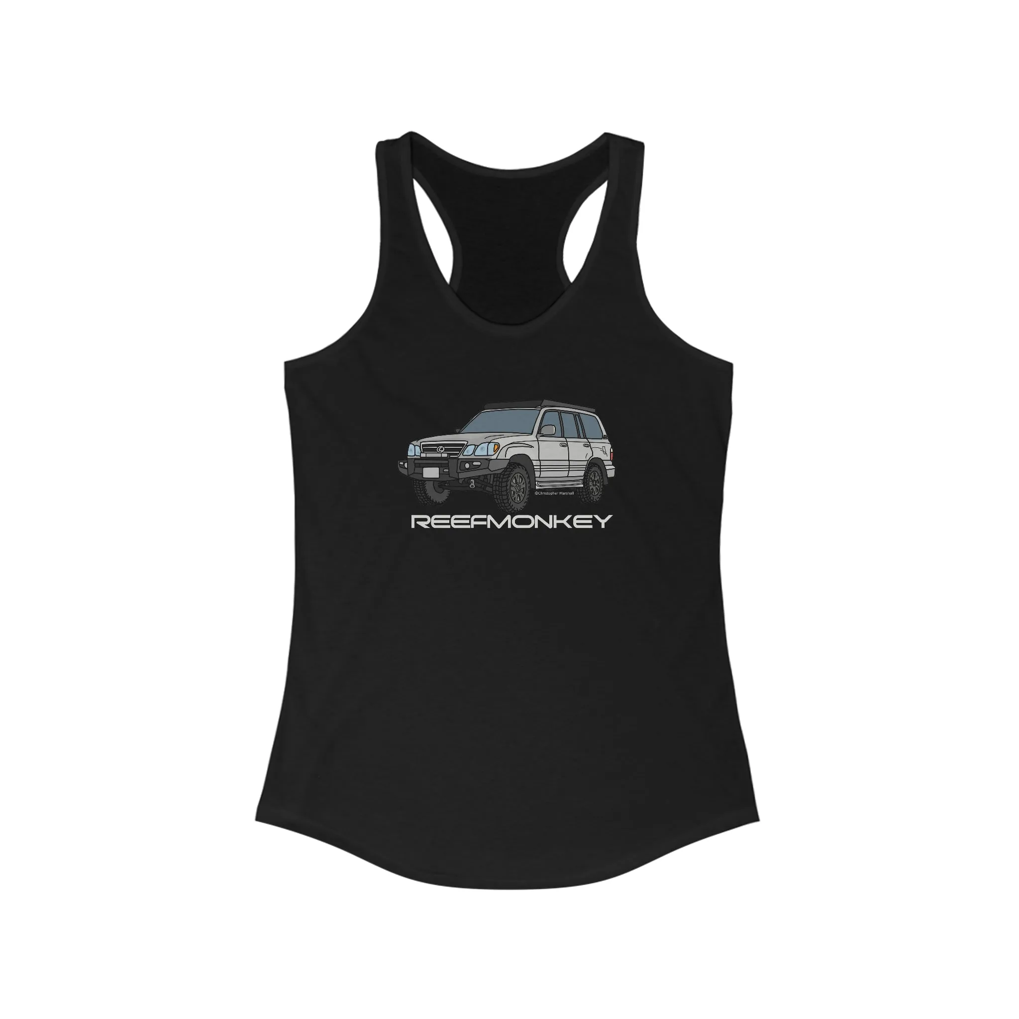 LX470 Lexus 470 Womens Land Cruiser Tank Top - Reefmonkey Artist Chris Marshall