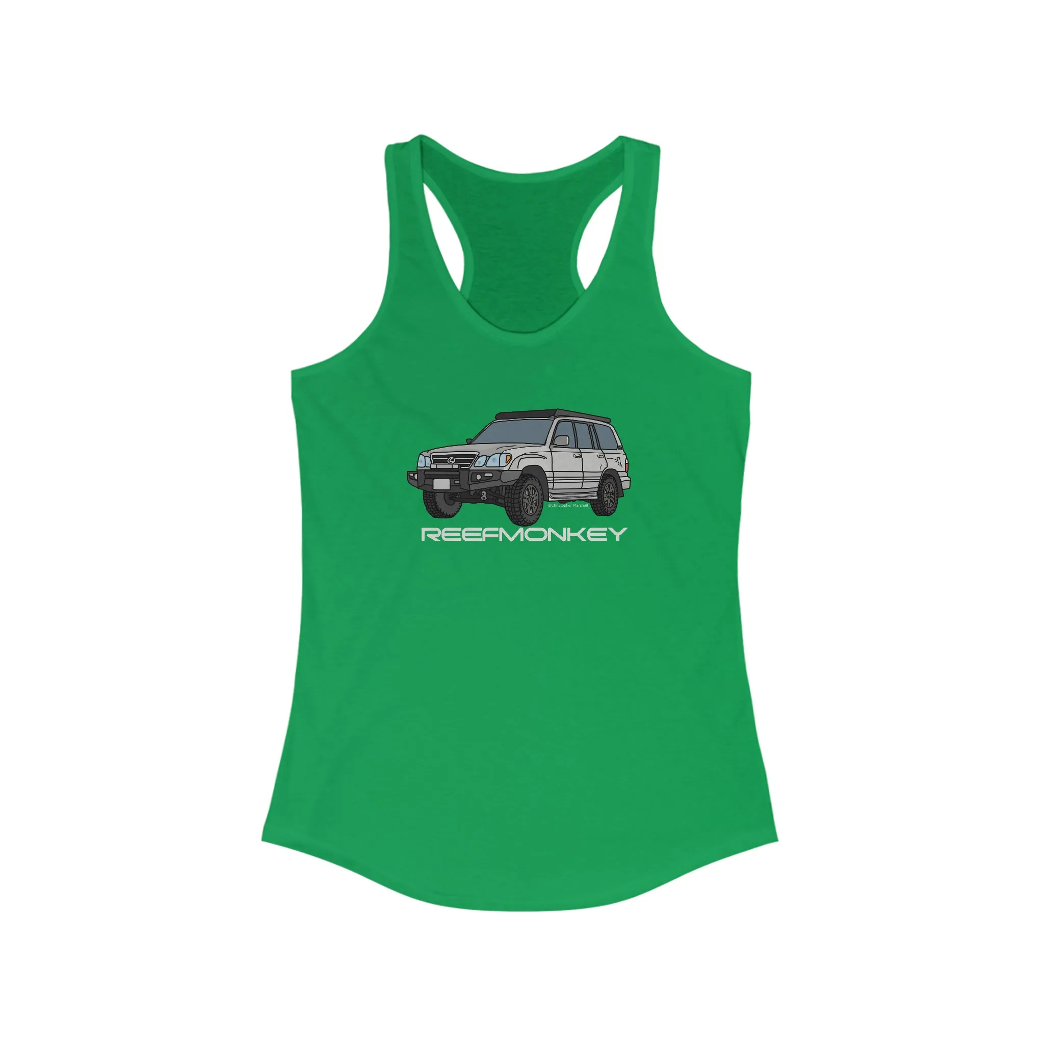 LX470 Lexus 470 Womens Land Cruiser Tank Top - Reefmonkey Artist Chris Marshall
