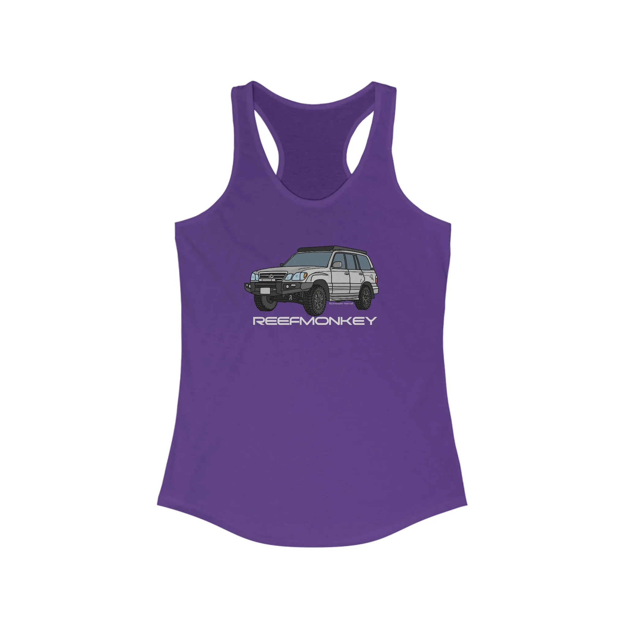 LX470 Lexus 470 Womens Land Cruiser Tank Top - Reefmonkey Artist Chris Marshall