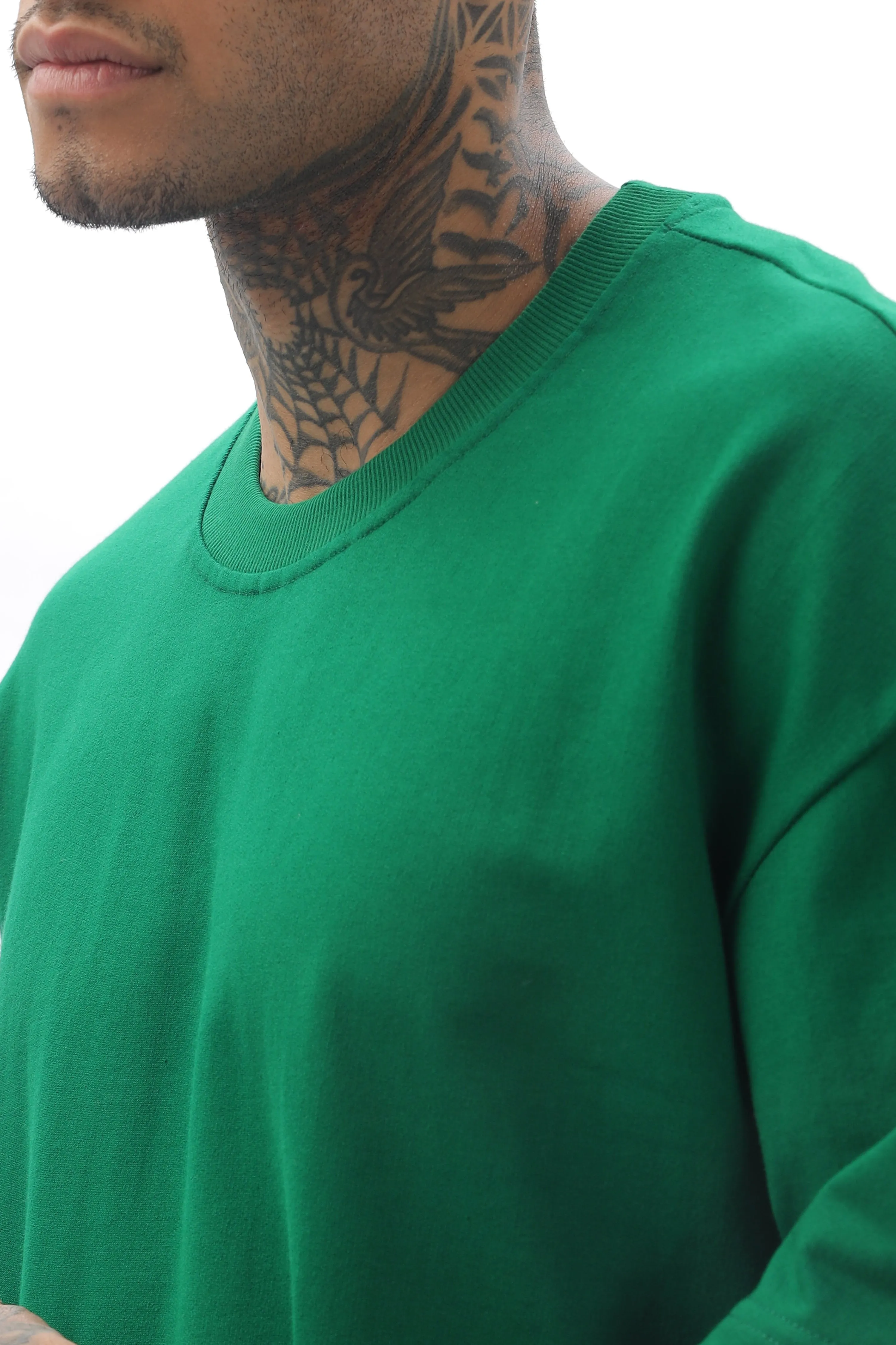 Macha Green Dropshoulder Tee