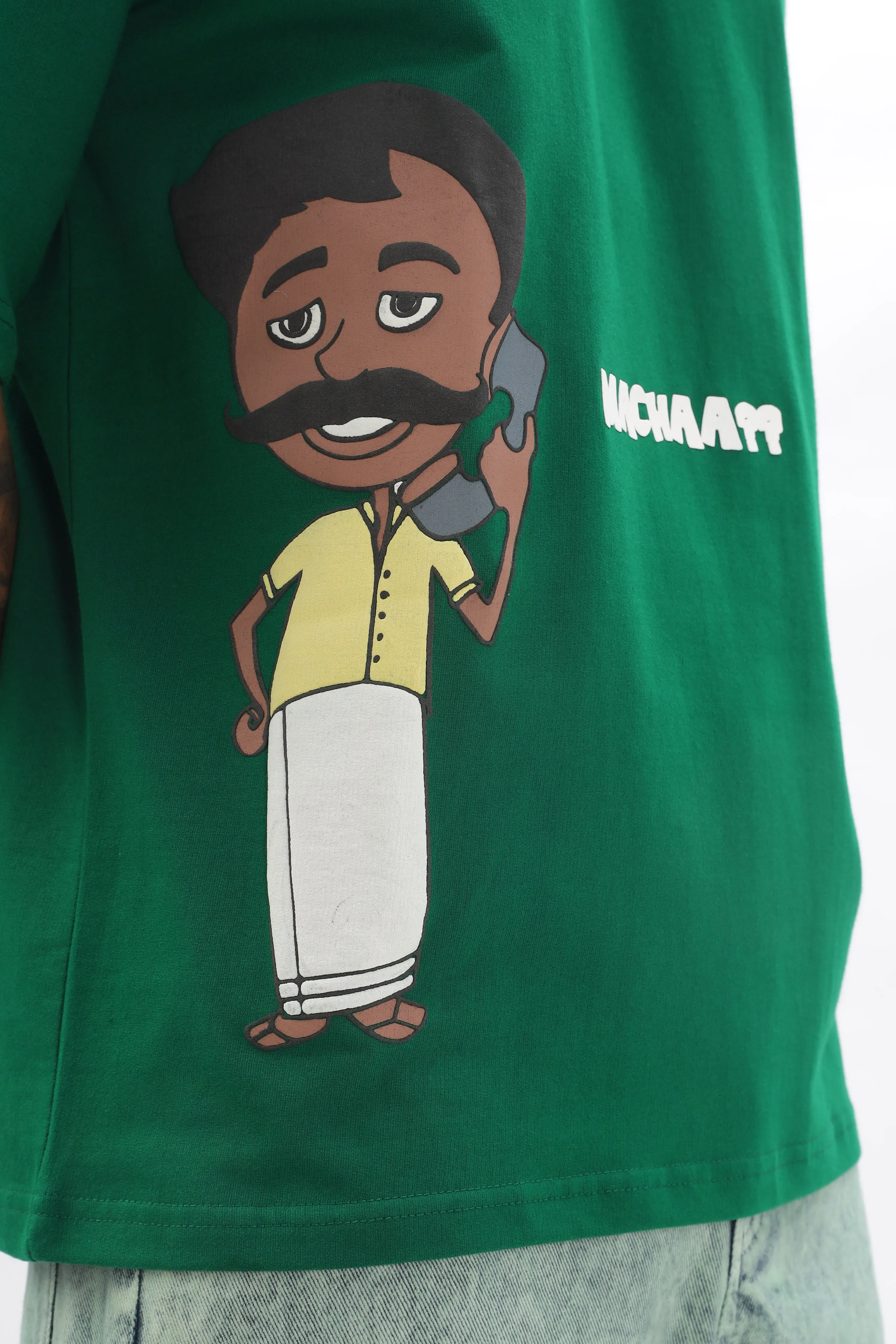 Macha Green Dropshoulder Tee