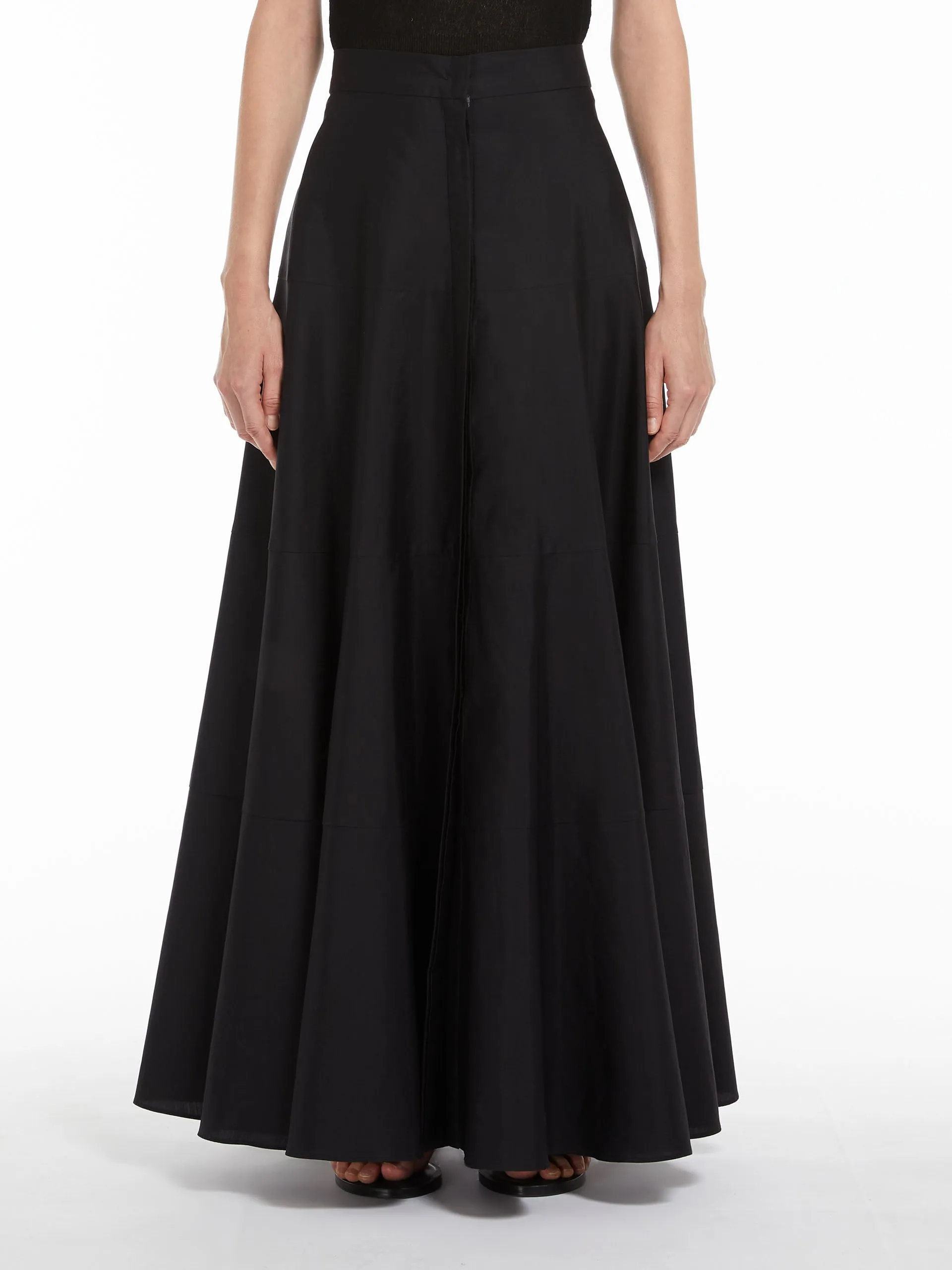 MAX-24110104 TERAMO BLACK SKIRT