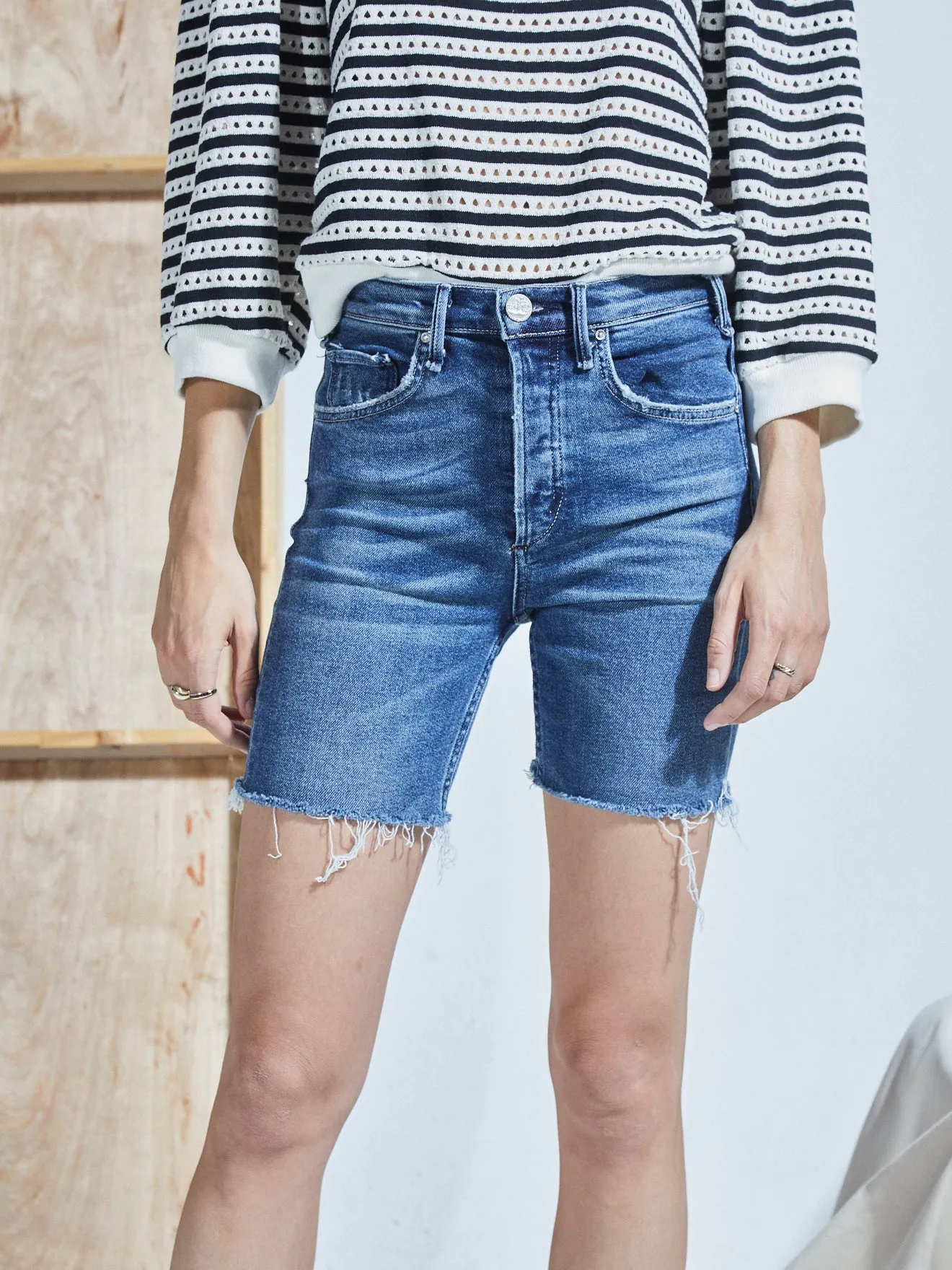 McGuire - High Waist Annabelle Denim Short Way Up North