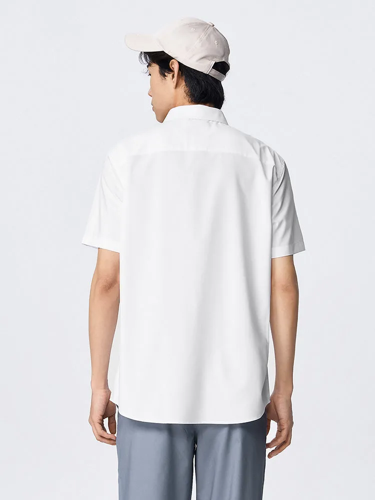 Men's Cool Easy-care Solid Cotton Shirt