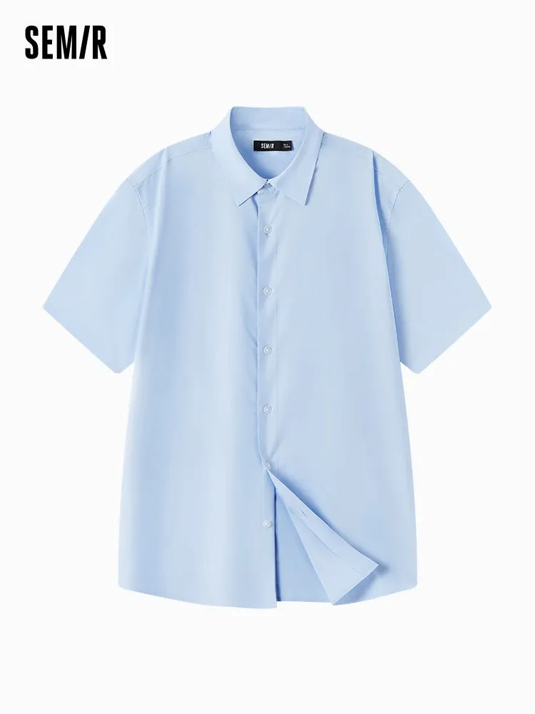 Men's Cool Easy-care Solid Cotton Shirt