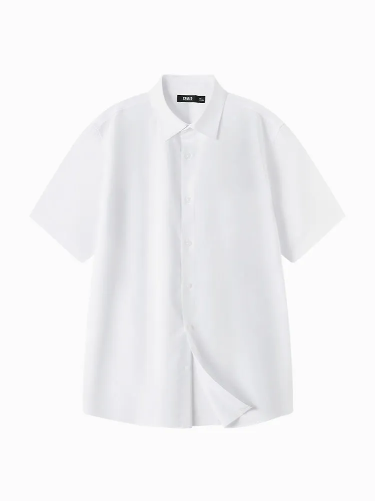 Men's Cool Easy-care Solid Cotton Shirt