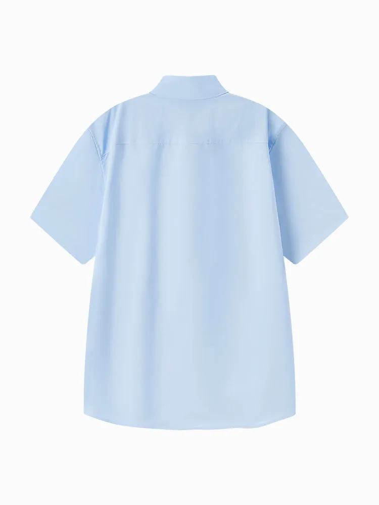 Men's Cool Easy-care Solid Cotton Shirt