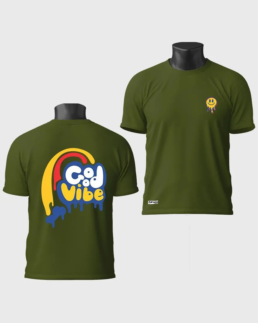 Mens Regular Tshirt Funky Good Vibe