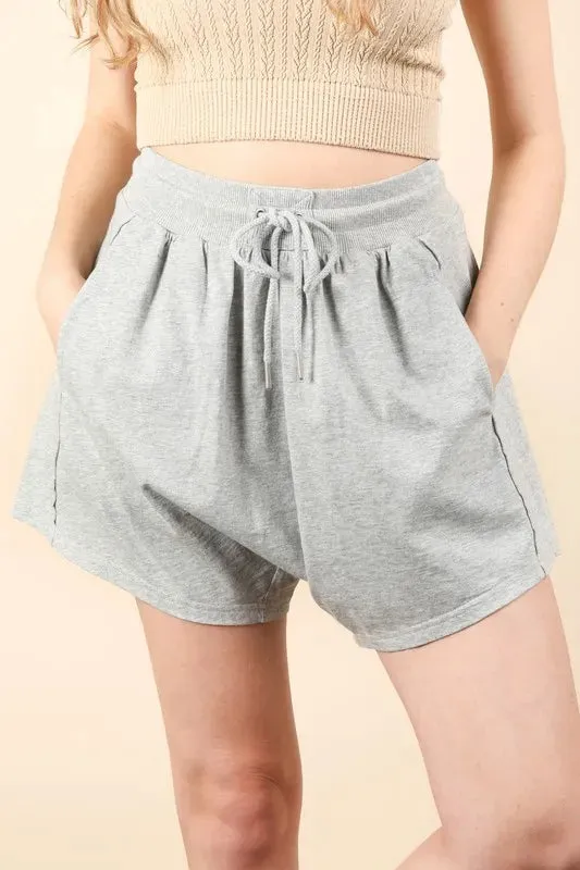 Mineral Washed Comfy Baggy Shorts