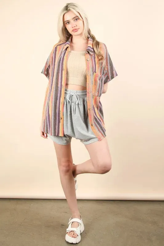 Mineral Washed Comfy Baggy Shorts