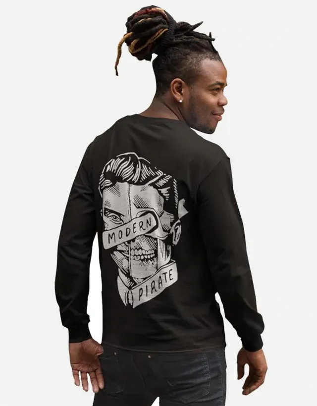 Modern Pirate - Superior L/S Pirate T-Shirt Black