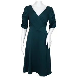Nanette Lepore Women Draped Dress Forest Color Size 4 Elegant