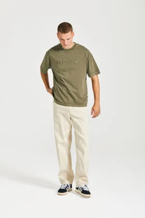 NICCE Mens Mercury Oversized T-Shirt | Juniper Green
