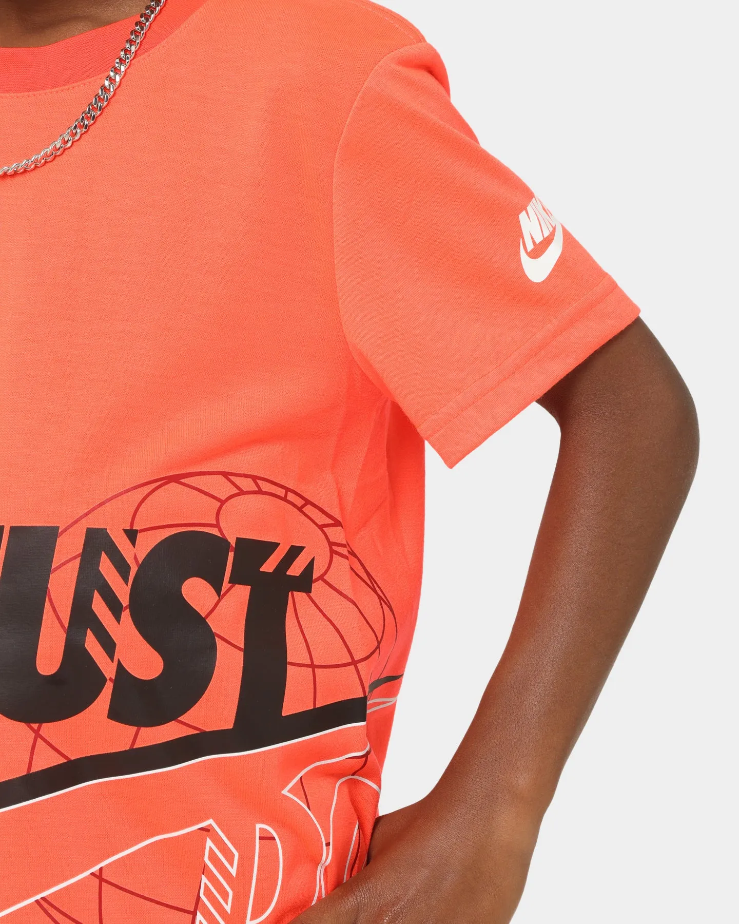 Nike Kids' Just Do It Futura Wrap T-Shirt Crimson