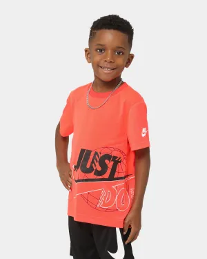 Nike Kids' Just Do It Futura Wrap T-Shirt Crimson