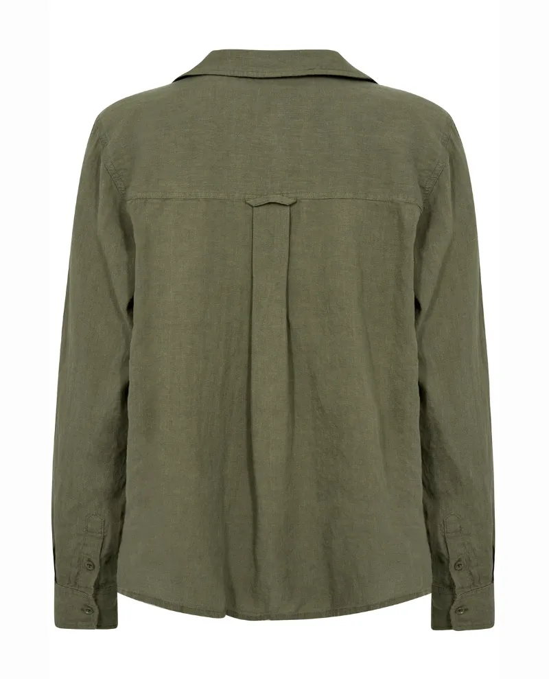 Part Two Natalee Kalamata Green Shirt